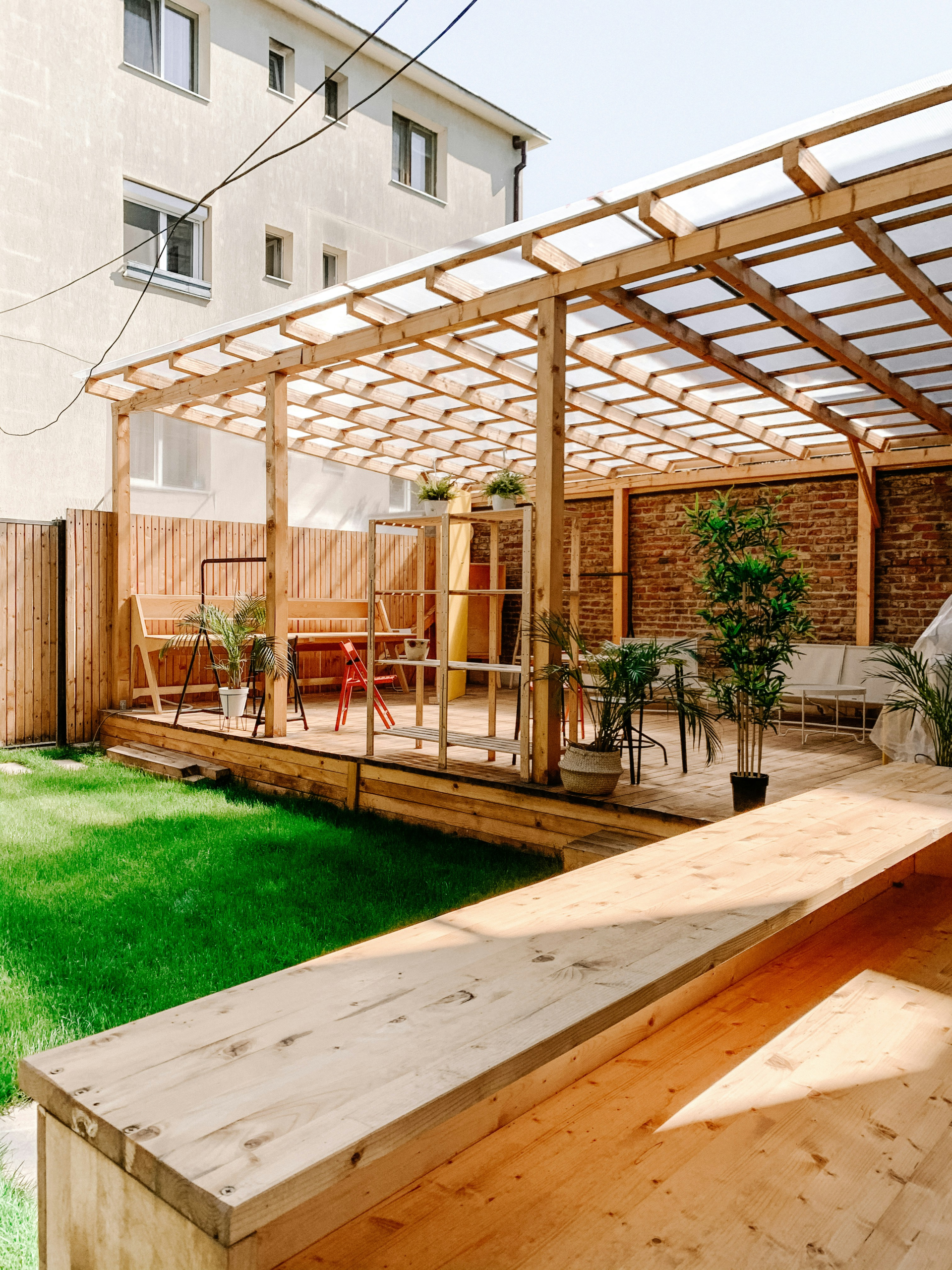 Beautiful backyard patio transformation